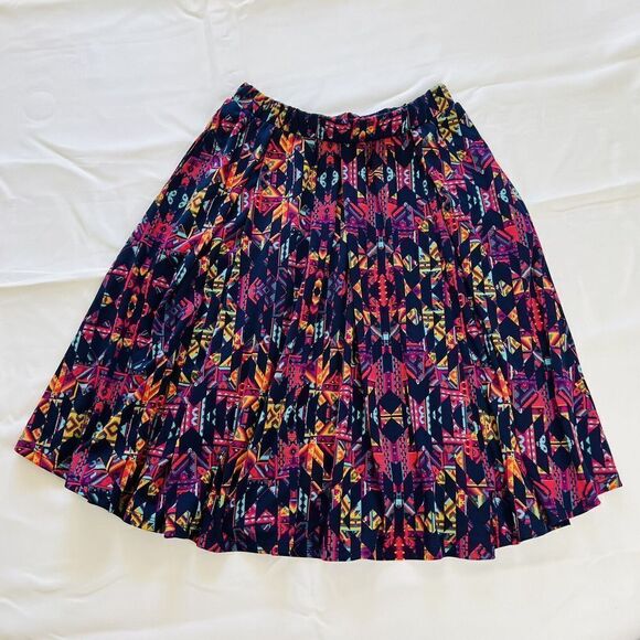 LulaRoe Madison Skirt With Pockets Casual  Multicolor Travel  Beautiful S 0711 - Picture 3 of 7